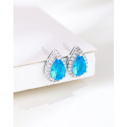 Ocean Drop Zircon Studs