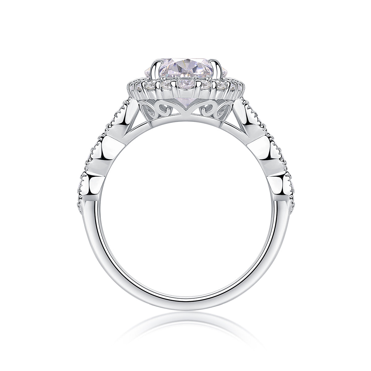 Moonlight Eternal Ring| Oval Moissanite S925 Sterling Silver