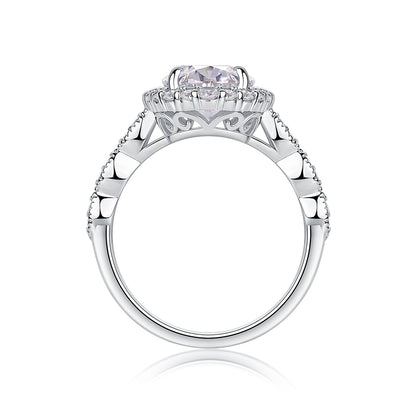 Moonlight Eternal Ring| Oval Moissanite S925 Sterling Silver