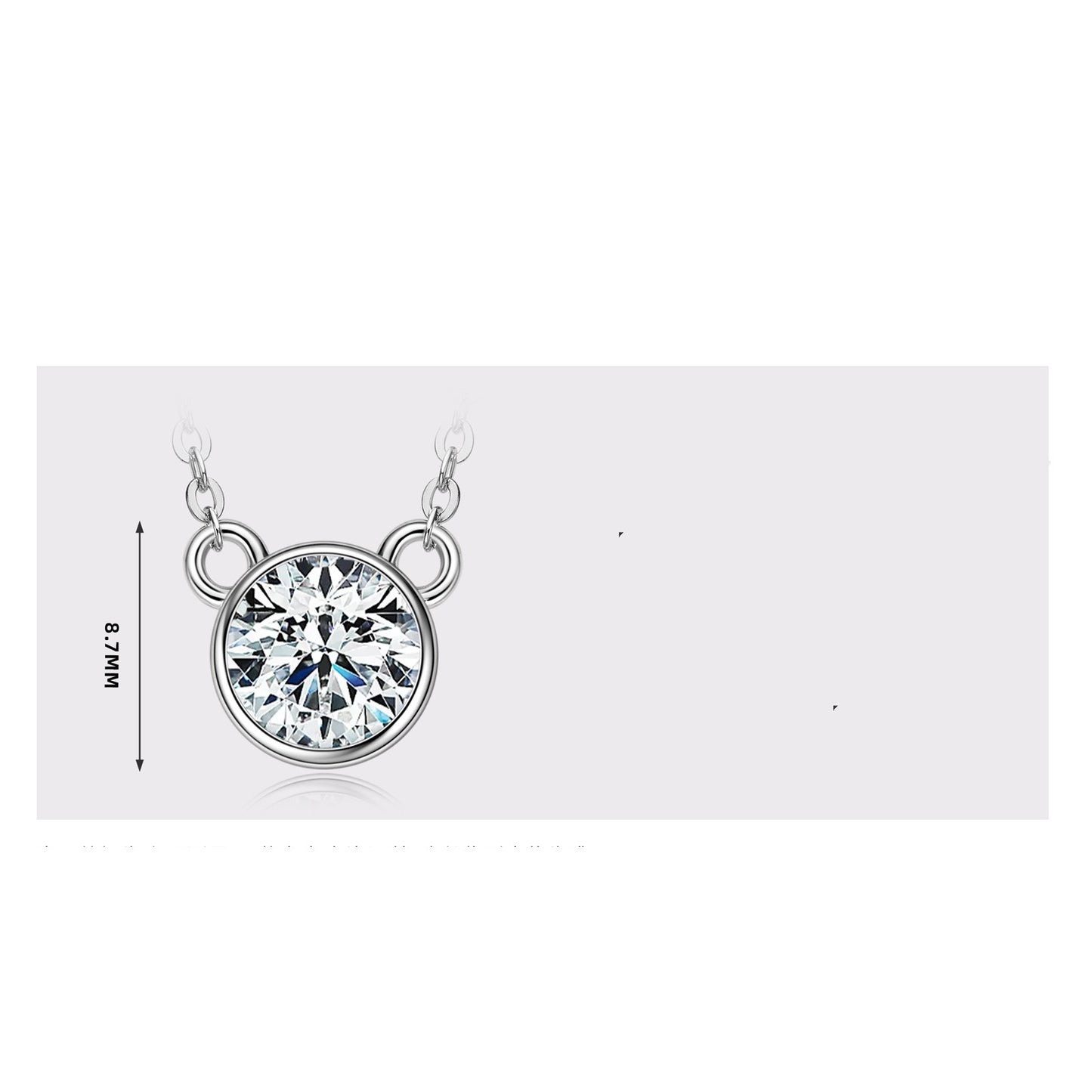 Celeste Moissanite Pendant | S925 Silver
