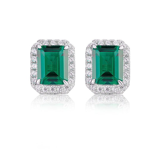 Lumière Emerald Studs | S925 Silver