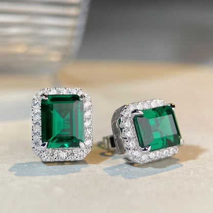 Lumière Emerald Studs | S925 Silver