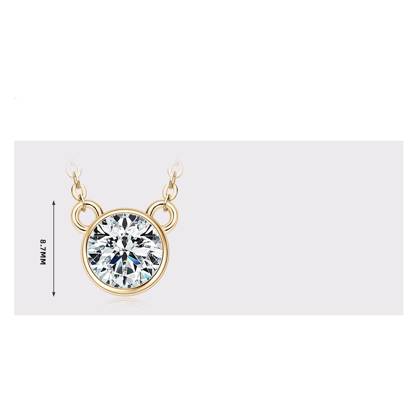 Celeste Moissanite Pendant | S925 Silver