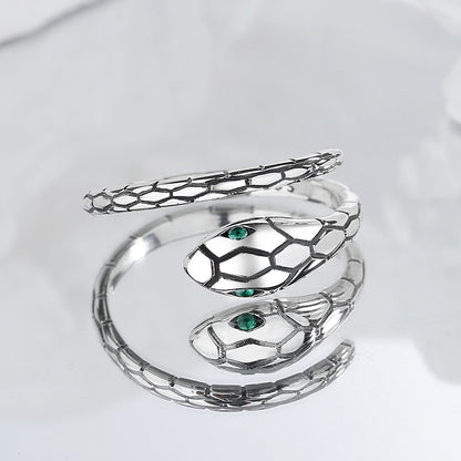 Verdant Eye Silver Ring | S925 Silver