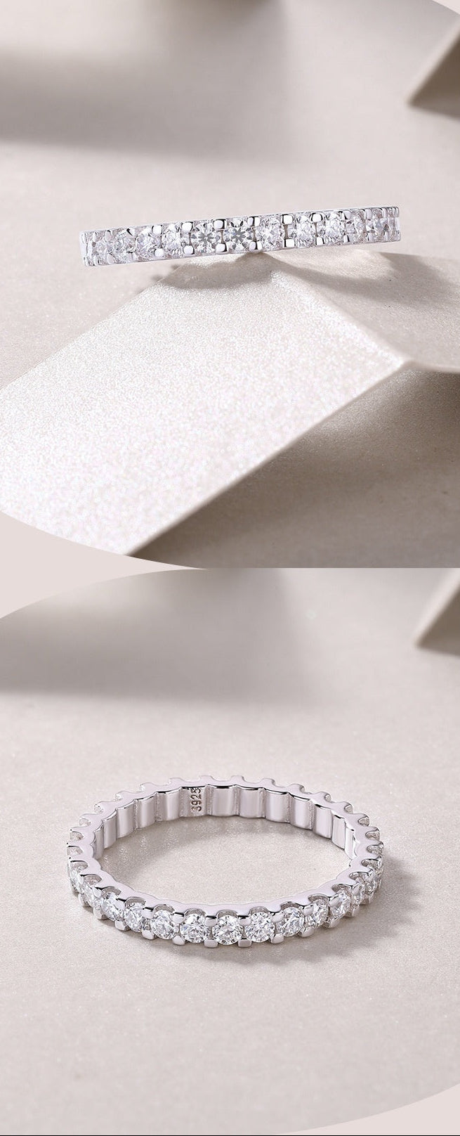 Luna Moissanite Ring | Sterling Silver S925