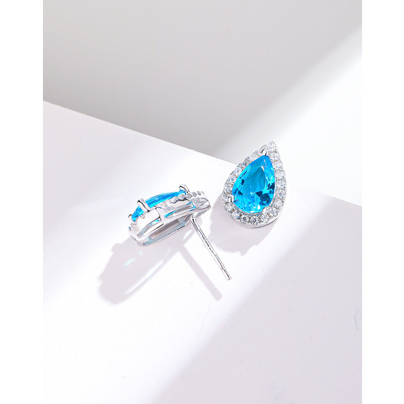 Ocean Drop Zircon Studs