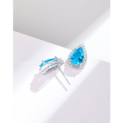 Ocean Drop Zircon Studs