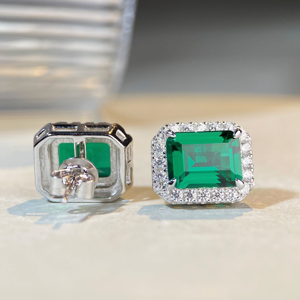 Lumière Emerald Studs | S925 Silver