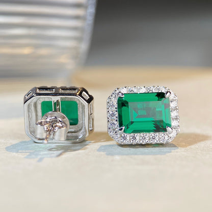 Lumière Emerald Studs | S925 Silver