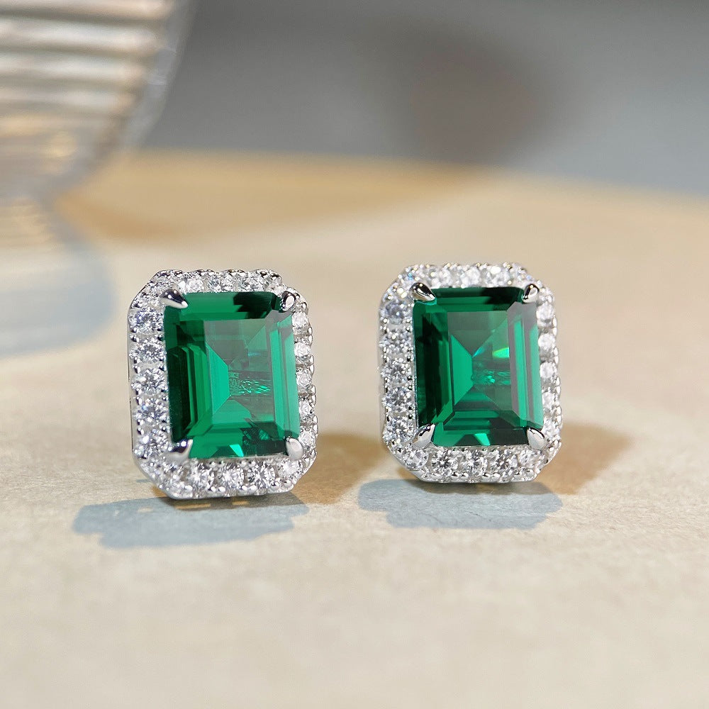 Lumière Emerald Studs | S925 Silver