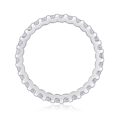 Luna Moissanite Ring | Sterling Silver S925