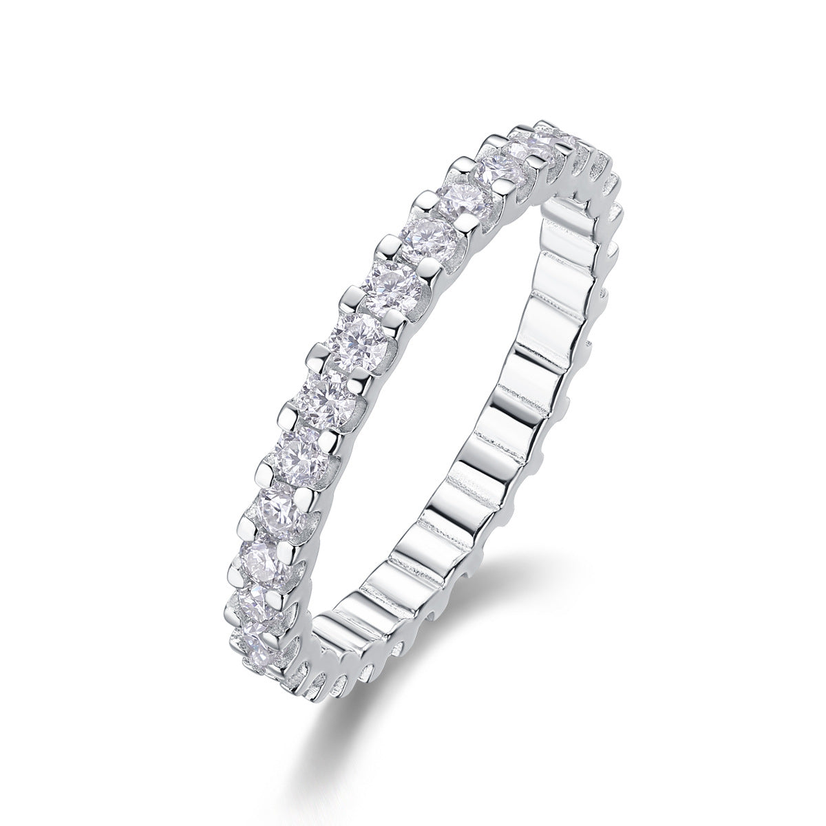 Luna Moissanite Ring | Sterling Silver S925