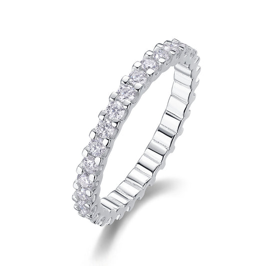 Luna Moissanite Ring | Sterling Silver S925