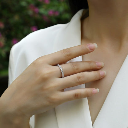 Luna Moissanite Ring | Sterling Silver S925