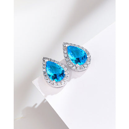 Ocean Drop Zircon Studs