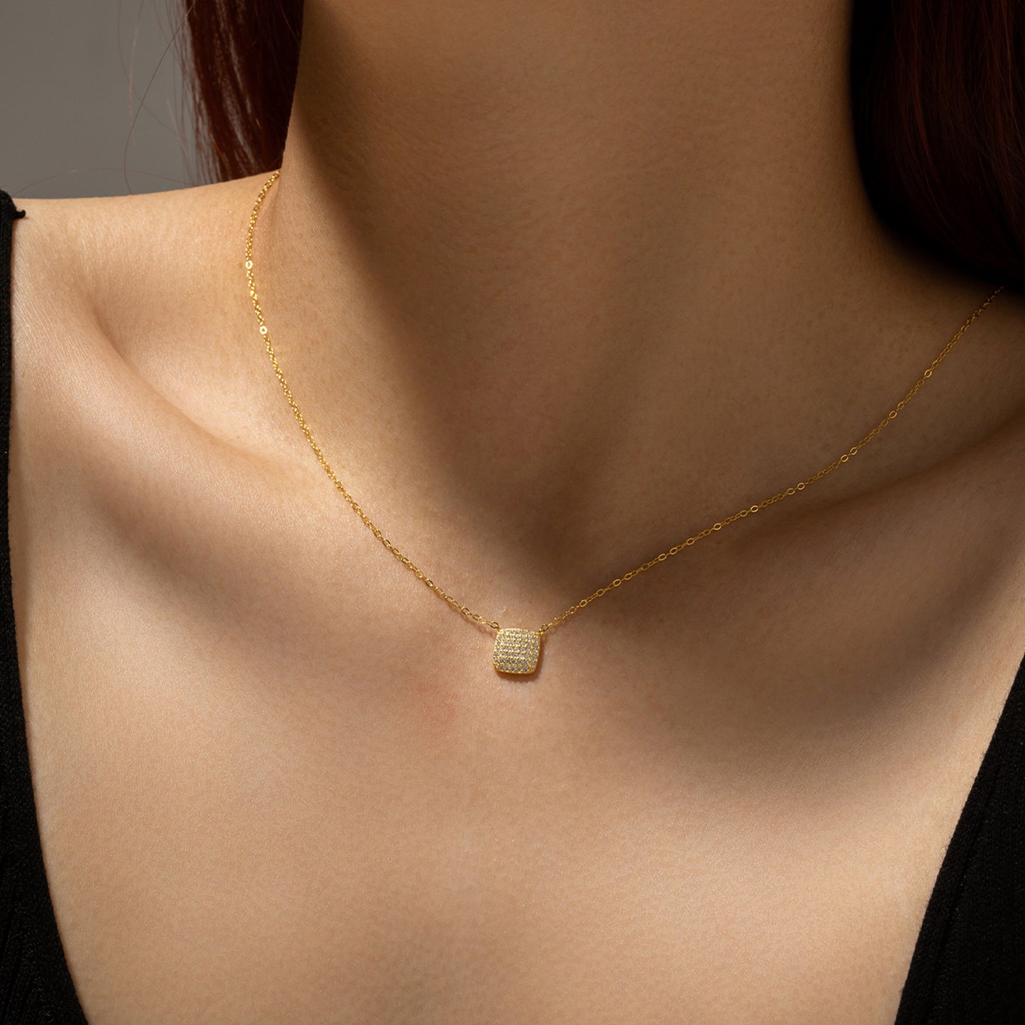 Serin Pave Necklace | S925 Silver